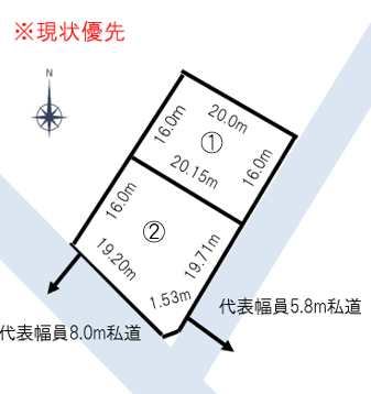 売土地「倶知安町字山田二区画」